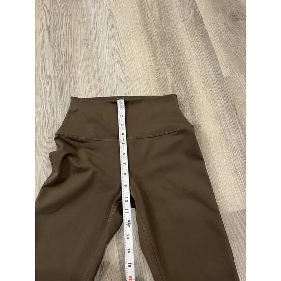 Alo Yoga Womens Leggings Espresso XS Bootcut Airbrush High Waisted Athleisure - Picture 8 of 11